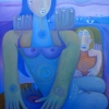 Marion Lucka: Ölgemälde " Am Meer" 60  x  80 cm (2005)