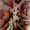 Marion Lucka: Am Blutbaum. Aquarell, 50 x 60 cm (1986)