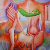 Marion Lucka: Gefühle, Aquarell, 40 x 50 cm (1990)