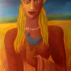 Marion Lucka: Atlanterin, Öl, 30 x 40 cm (1994)