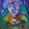 Marion Lucka: Fernweh, Öl, 60 x70 cm (2013)