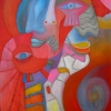 Marion Lucka: "Frohsinn", 60 x 80 cm (2000)