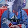 Marion Lucka: Schiff des Vergessens, Öl, 50 x 70 cm (2012)