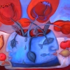 Marion Lucka: Stillleben mit Wasservase, Öl, 40 x 50 cm (2014)