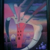 Marion Luck: Haltlos, Öl, 60 x 70 cm (1992)