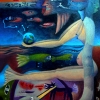 Marion Lucka: Geburt eines Planeten, Öl, 50 x 60 cm (1993)