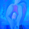 Marion Lucka: Geburtsengel, Öl, 50 x 60 cm (2010)