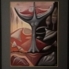 Marion Lucka: Ölgemälde " Magier" 30 x 40 cm (1989) sold