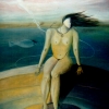 Marion Lucka: Karussell, Öl, 30 x 40 cm (1990)