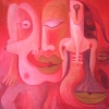 Marion Lucka: keine Lust, Öl, 60 x 60 cm (2004)