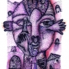 Marion Lucka: Wächter, Tusche (2010)