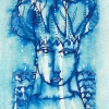 Aquarell " Januarblau" 5 x 8 cm (2019)