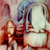 Marion Lucka: Abschied, Aquarell, 60 x 80 cm (1985) sold