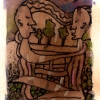Marion Lucka: Begegnung, Aquarell (1993)