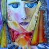arion Lucka: Freundin, Aquarell 20 x 30 cm (2000)