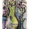 Marion Lucka: Aquarell "Kleiner Akt" 15 x 20 cm (1992)