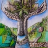 Marion Lucka: Korfu, Aquarell, 30 x 40 cm (1993)