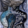 Marion Lucka: Aquarell " Märzschmerz" DIN A4 (2017)