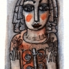 Marion Lucka: Oktoberschmetterlinge, Aquarell 7 x 12 cm (2016)