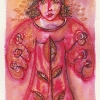 Aquarell "Herbstengel" (2018)