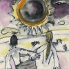 Aquarell "Sonnenfinsternis" (1999)