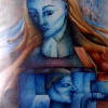Marion Lucka: Aquarell "Spinx" 30 x 40 cm (1984)