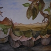 Aquarell " Wüste" 30 x 40 cm (1982)
