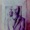 Marion Lucka: Zweisamkeit1, Aquarell, 50 x 60 cm (1986) sold