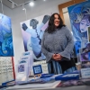 "Blaumachen" bei Augenoptik Schmidt zur 19. Kunstnacht 2019 Foto (F. Miedl)
