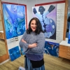 "Blaumachen" bei Augenoptik Schmidt zur 19. Kunstnacht 2019 Foto (F. Miedl)