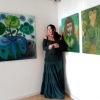 Ausstellungsaufbau in der Galerie im Alten Rathaus in Schwarzenbach an der Saale  September 2022