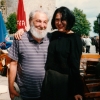 Marion Lucka: Giechburg, Bamberg (1997) Hier mit dem verstorbenen Künstler Andreas Fürst
