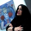 Marion Lucka: Ausstellung in der Bezirksklinik Rehau (2015) Bild: "Apfeldame"