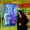 Marion Lucka: 1. Selber Kunstnacht im Druck-und Werbezentrum (2001)