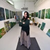 Kunstnacht im Factory In, Selb (2018) " Grüne Farbwelten"(Foto: F. Miedl)