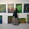 Kunstnacht im Factory In, Selb (2018) " Grüne Farbwelten"(Foto: F. Miedl)