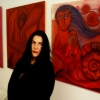 Marion Lucka: "Rote Bildergeschichten" im Modewerk-Viania Dessous zur Kunstnacht 2017