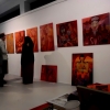 Marion Lucka: "Rote Bildergeschichten" im Modewerk-Viania Dessous zur Kunstnacht 2017