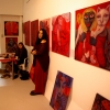 Marion Lucka: "Rote Bildergeschichten" im Modewerk-Viania Dessous zur Kunstnacht 2017