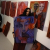 Marion Lucka: "Rote Bildergeschichten" im Modewerk-Viania Dessous zur Kunstnacht 2017