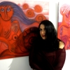 Marion Lucka: "Rote Bildergeschichten" im Modewerk-Viania Dessous zur Kunstnacht 2017
