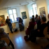 Marion Lucka: Galerie im Marion Lucka: Galerie im Alten Rathaus Schwarzenbach/Saale.Hier Lesung von Marianne Glaßer