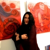 Marion Lucka: "Rote Bildergeschichten" im Modewerk-Viania Dessous zur Kunstnacht 2017