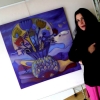 Marion Lucka: Ausstellungsaufbau im Bürgerhaus Weißenstadt (2015)
