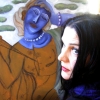 Marion Lucka: die Frau mit der Blumenwunde entsteht...(2013)