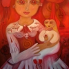 Marion Lucka: Verlorene Mutter, Öl, 60 x 80 cm (2016)