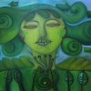 Marion Lucka: Ölgemälde " Anderer Engel" 60 x 80 cm ( Mai 2018)