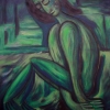 Marion Lucka: Ausgebrannte, Öl, 50 x 60 cm (1998)