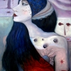 Marion Lucka: "Bewusste", Öl, 60 x 80 cm (2009)