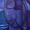 MarionLucka: Blaue Angst, Öl, 60 x 80 cm (2006)